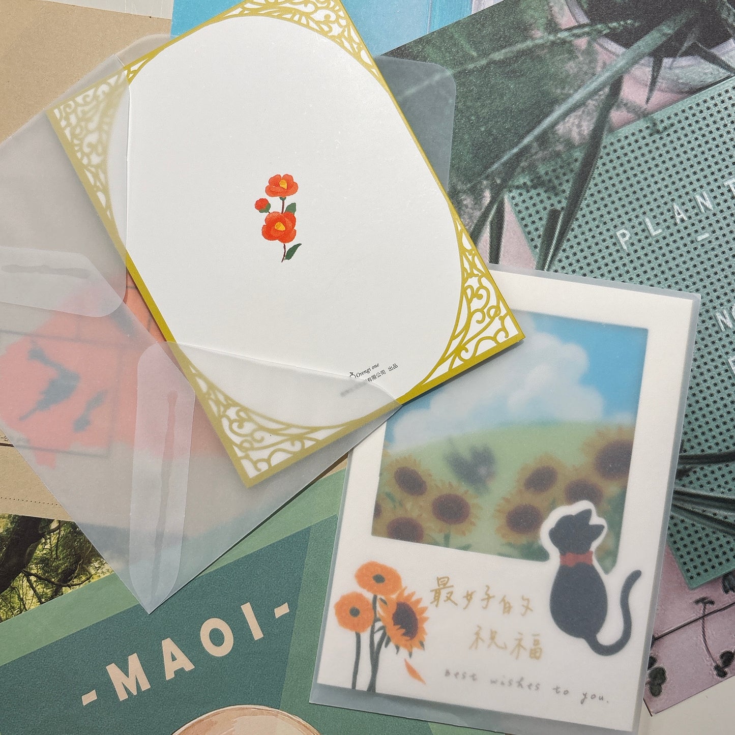 花語透明filter相框心意卡- 兩款選擇