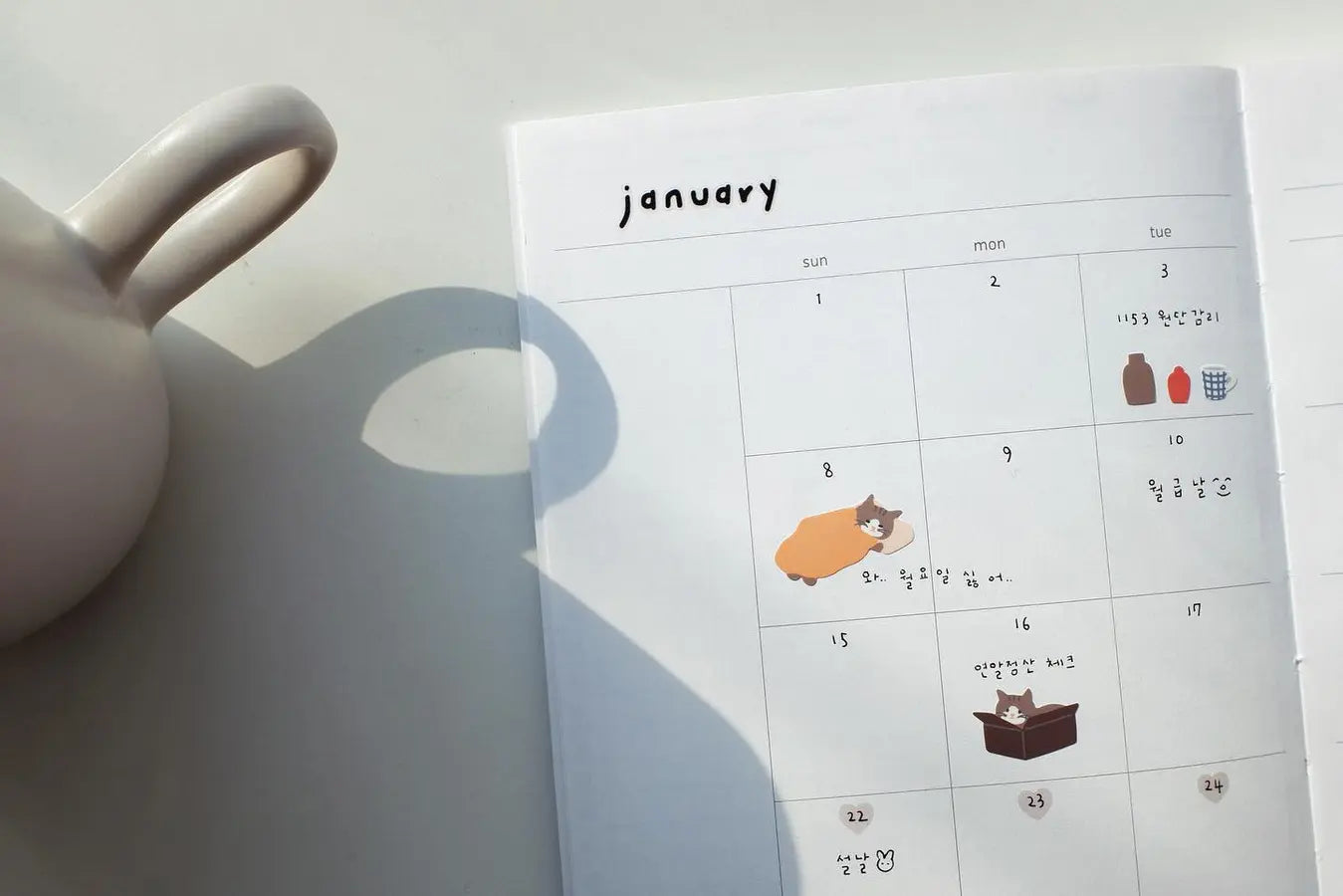 韓國Suatellier 手帳貼紙 - Cats have staff