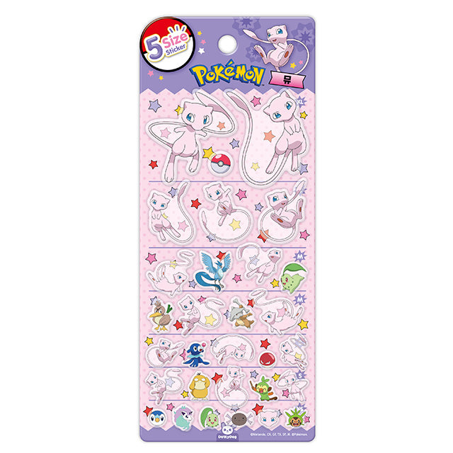 韓版Pokemon 寵物小精靈系列 5 Sizes 貼紙 - 夢夢