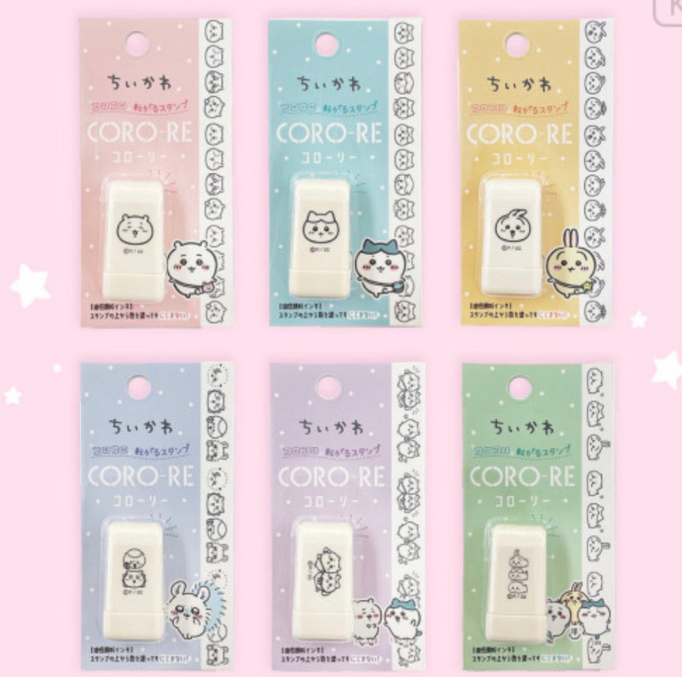 日本Chiikawa x Coro-re 滾輪式轆轆印章 - 個人系列:Usagi / 小八 / Chiikawa (預購貨品)