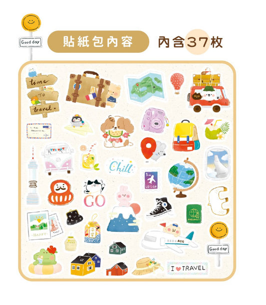 台灣Joy 小日子裝飾貼紙包- 旅行記憶