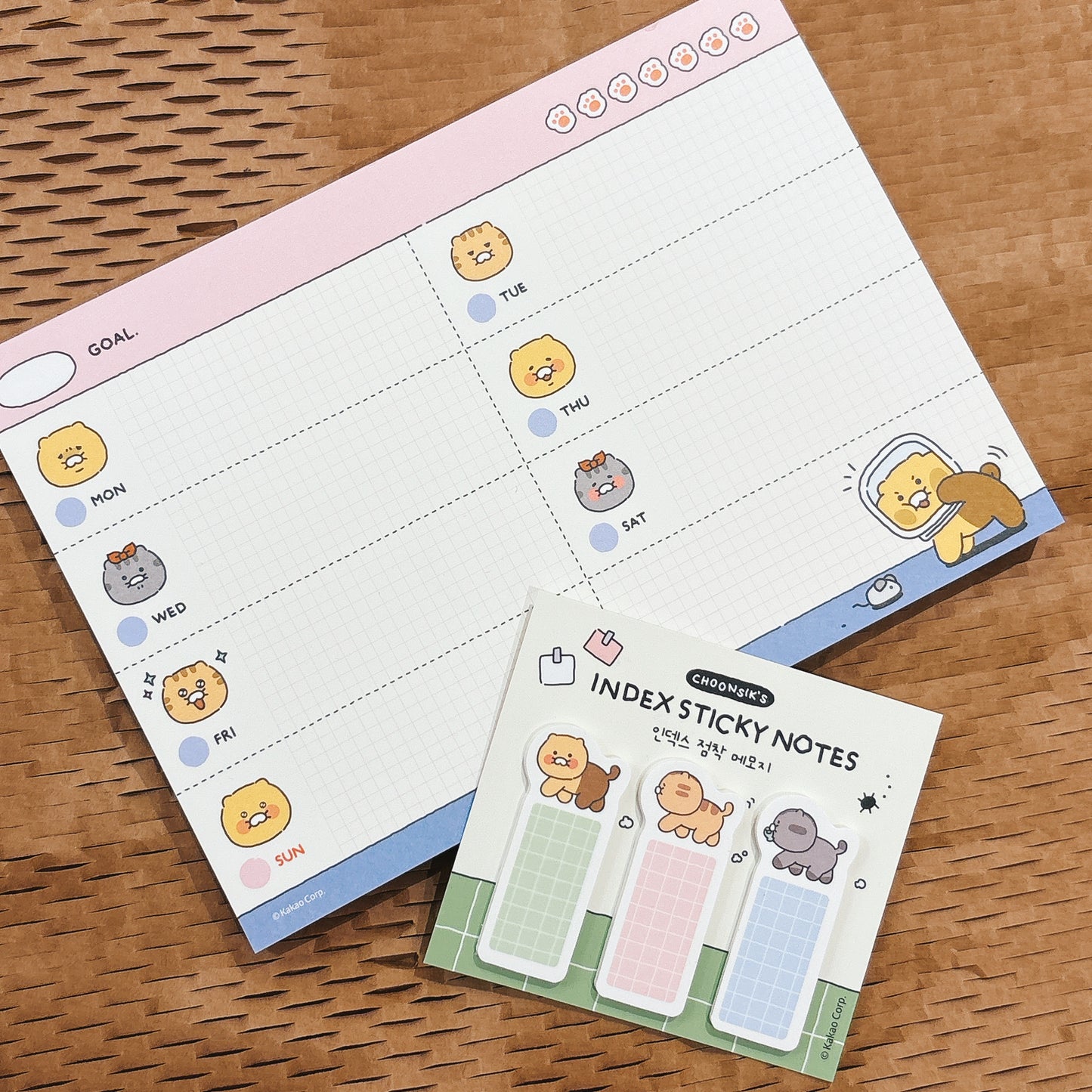 韓國 Kakao Friends春植貓貓-標籤便利貼