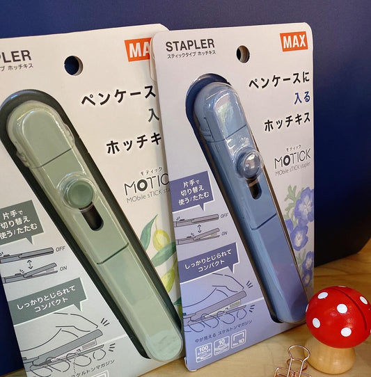 日本 Motick 筆型便攜式釘書機 - 柔和色