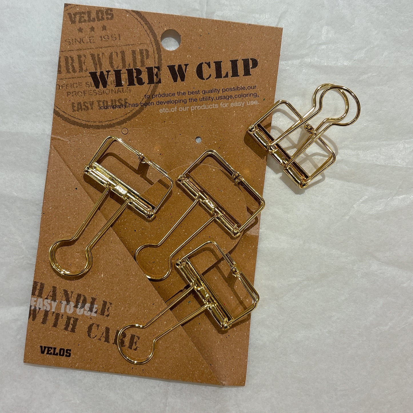 日本 Wire W Clip 萬用金屬夾子套裝 - 一套四個