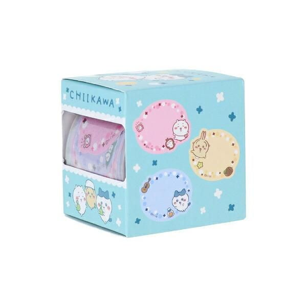 日本 Chiikawa 卷裝粒粒可書寫貼紙 - 馬卡龍色框框款 (120 粒)