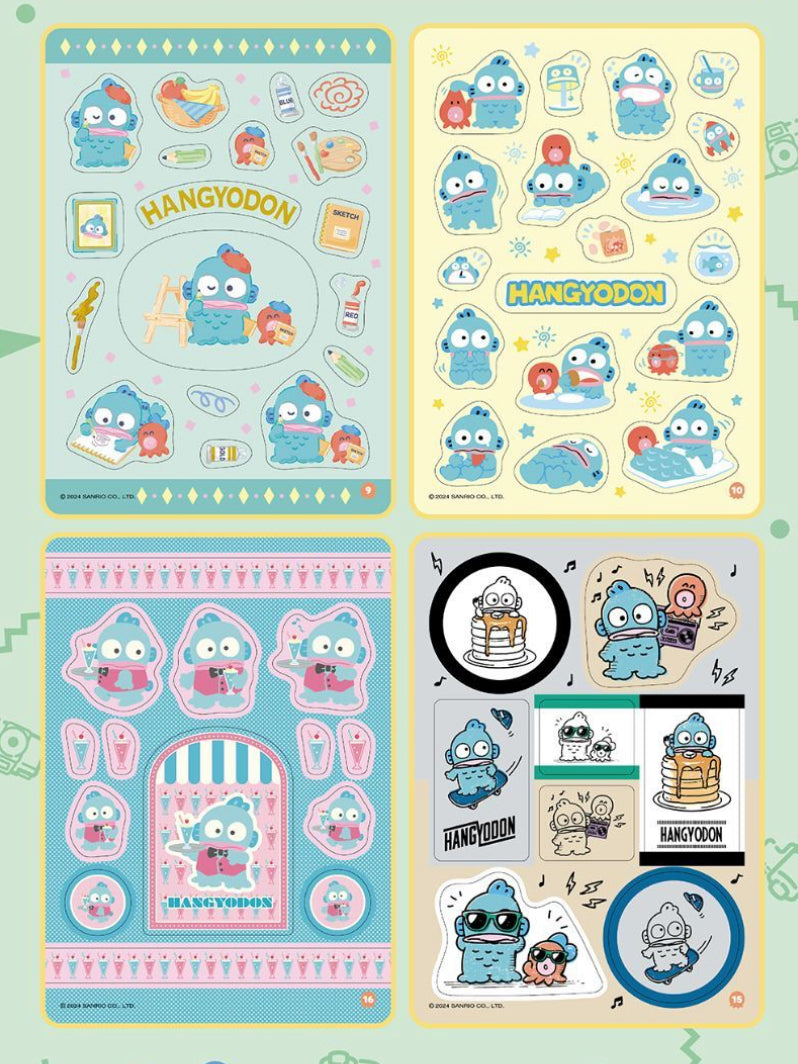 韓版Hangyodon 水怪貼紙冊(經典版)一冊228 枚貼紙