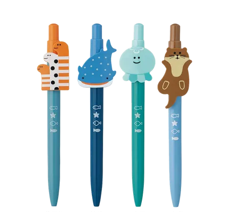 日本デコレ海洋世界 0.5 黑色原子筆 - 一共4 款