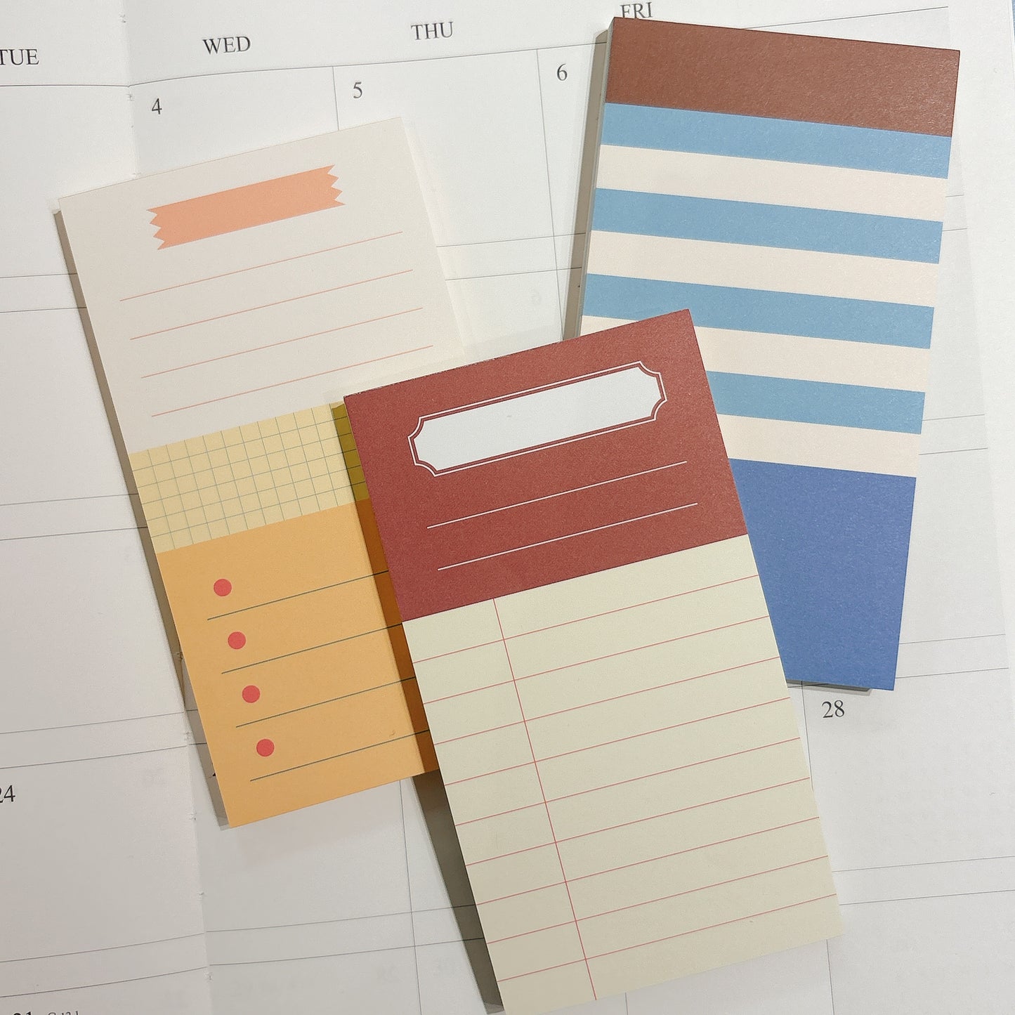 韓國 MONO Paper 便條簿 - Triple memo pad - Brown