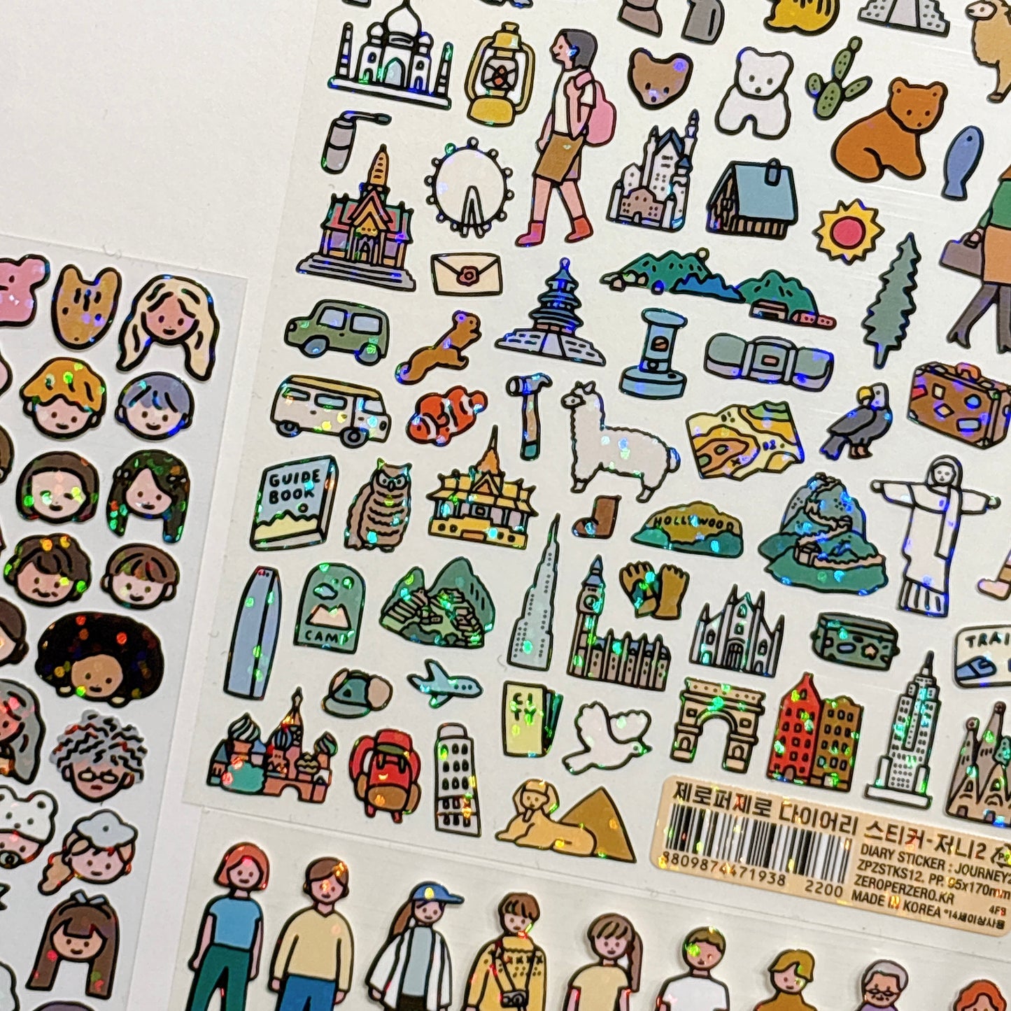 世間萬物圖鑑貼紙合集 -環遊世界一周