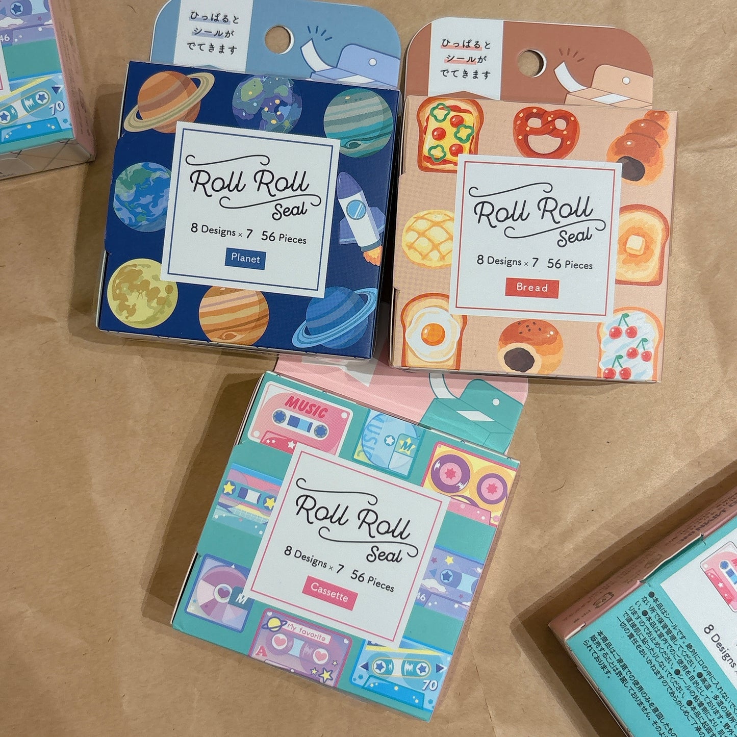 日本 Roll Roll 粒粒和紙貼紙 - Cassette