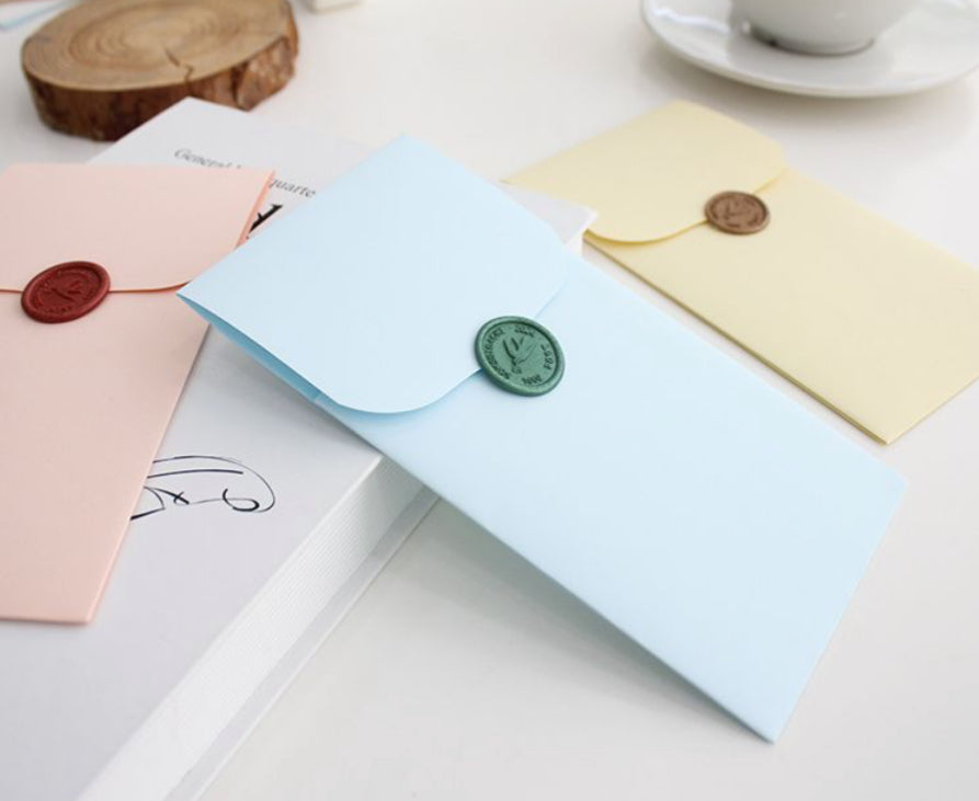 韓國섬시 花藝信紙套裝 - 毋忘花 藍色