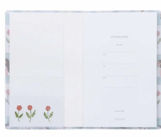 日本Kunomari Hitotoki Note 手帳 (漫畫尺寸）- 小女孩與花卉