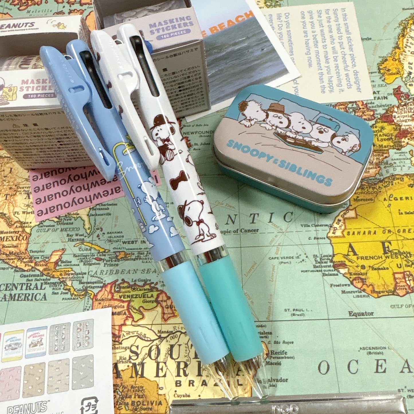 日本 Jetstream 0.5mm 3色 原子筆 聯乘 Snoopy (藍色筆桿)