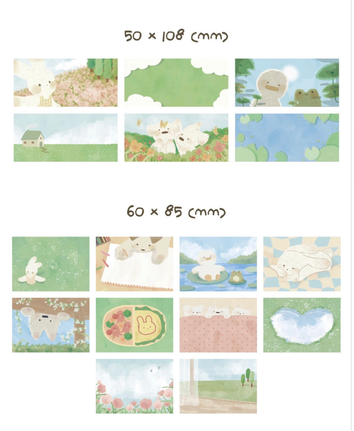 韓國Monolike 溫柔小動物拼貼素材包 Cozy Days Label Stickers Pack *可書寫