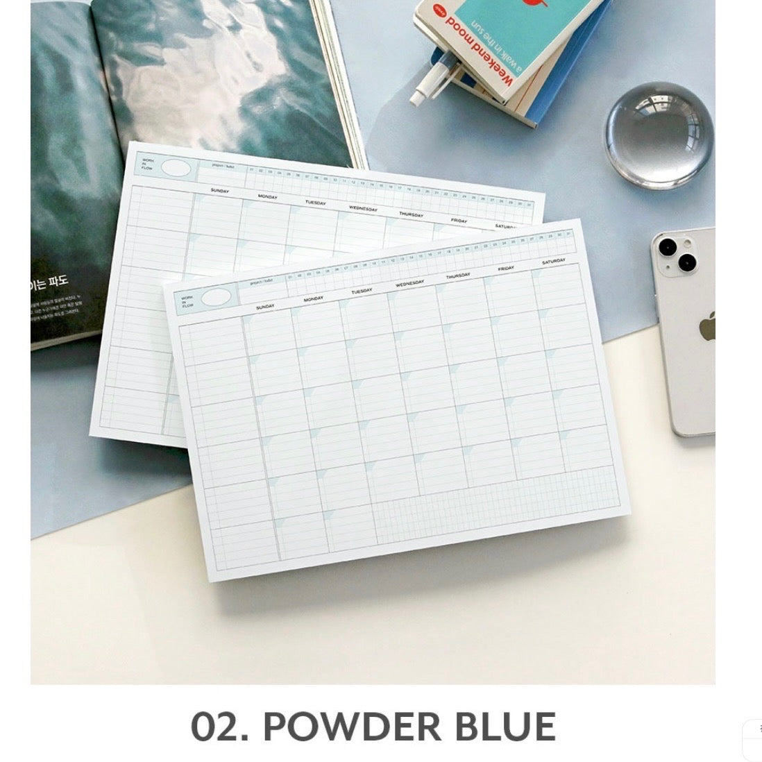 韓國Iconic A4 Monthly Schedule Pad - 50 張