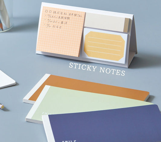 日本Emily Lifestyle Series Sticky Memo Palette 便條貼 - Orange Mix