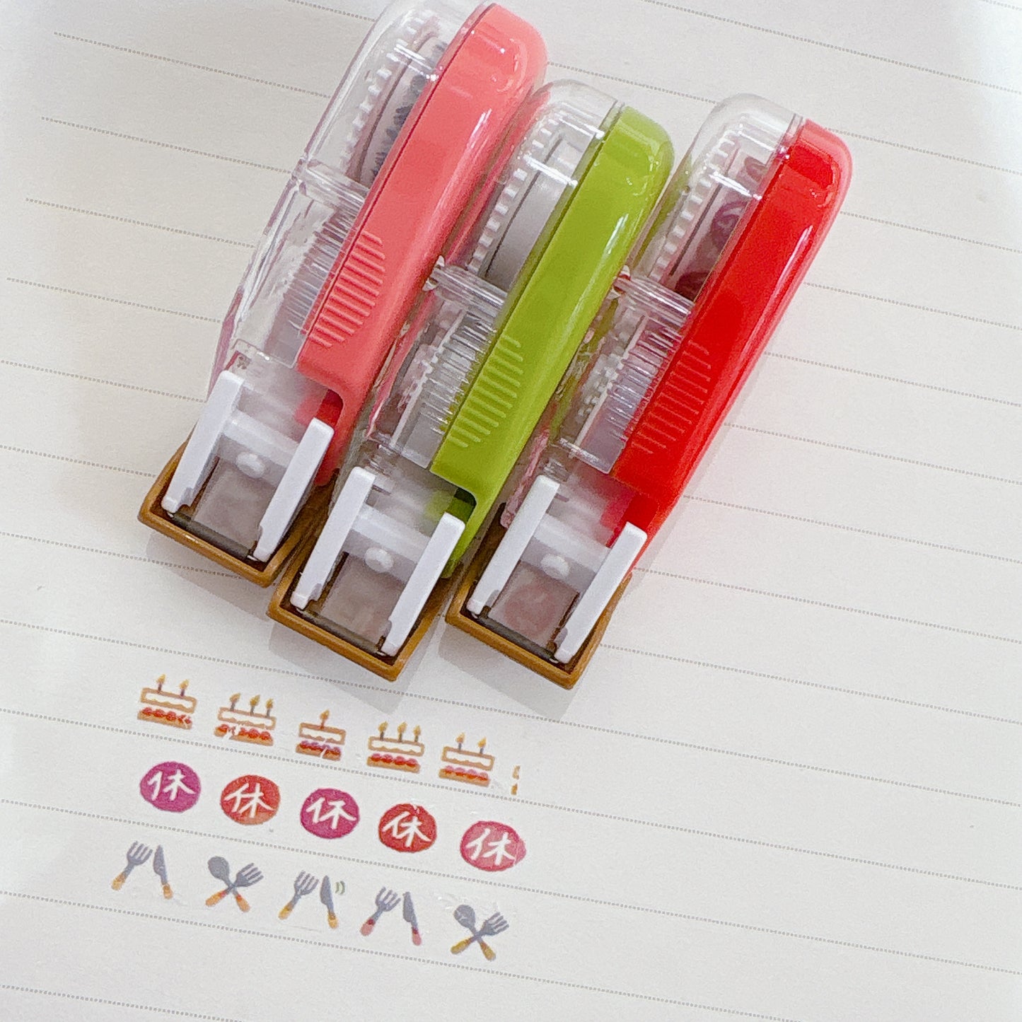 日本 Deco Rush 圖案6mm膠帶 - 休息