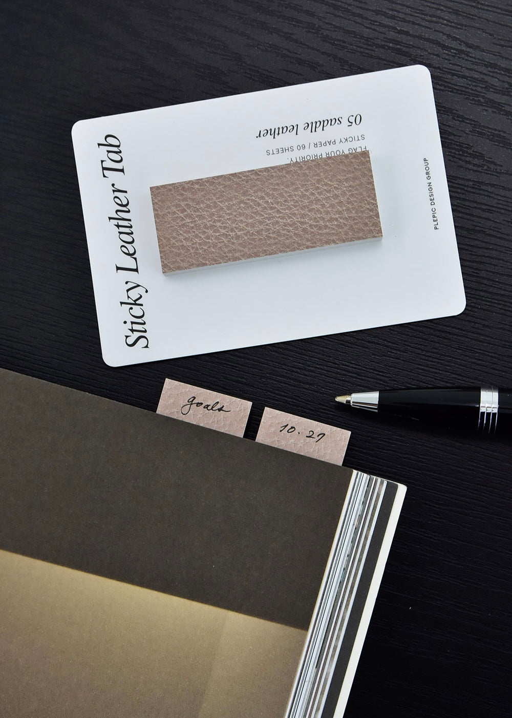 韓國Life Stationery Sticky Leather Lab 高貴的皮革系列便條貼 - 長方形