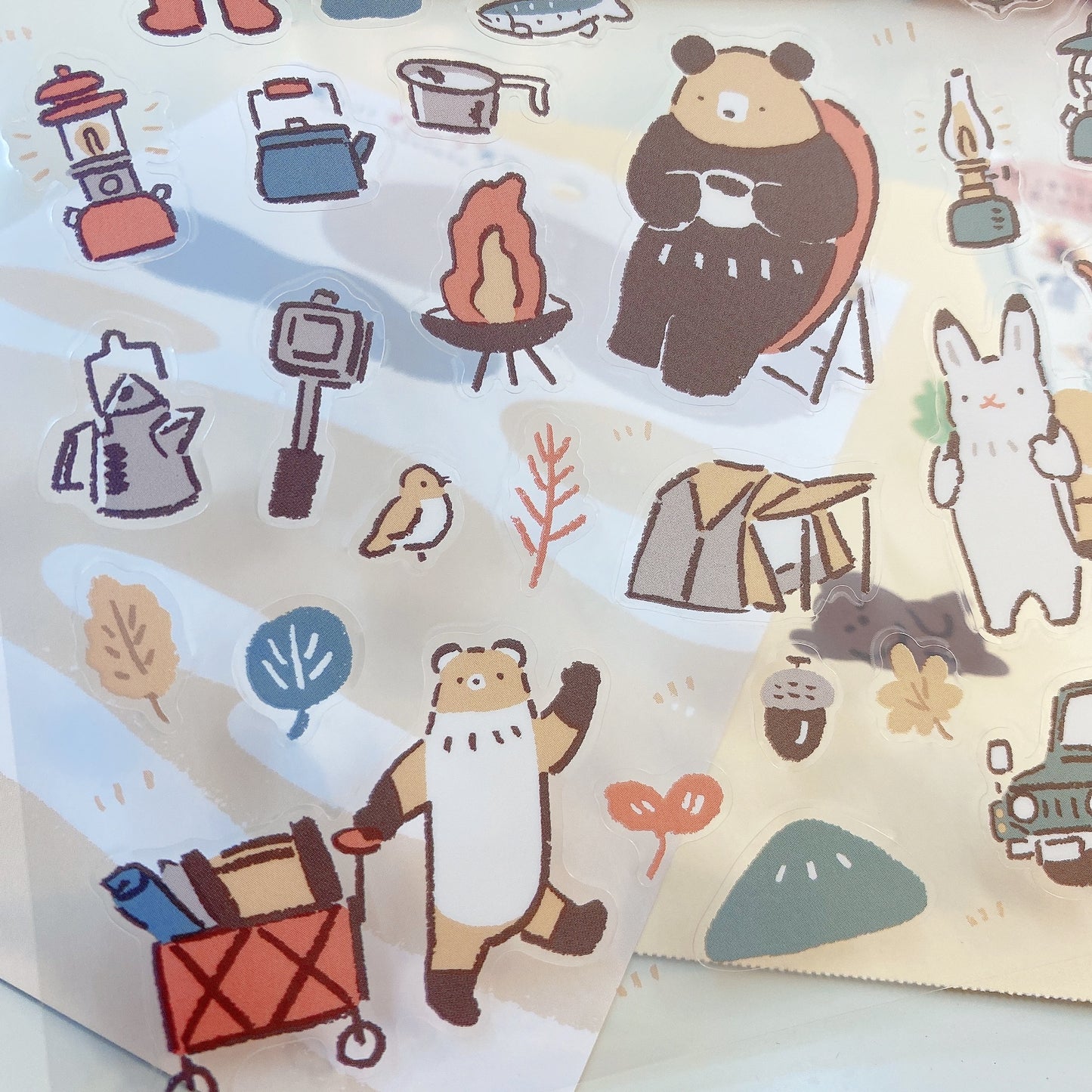 日式TAKAHATA MASAO 貼紙集 - 秋意很濃來Camping