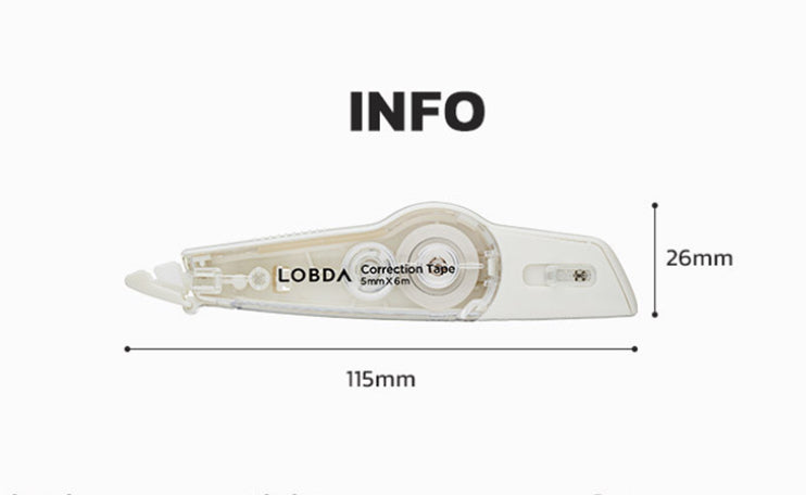韓國Lobda辦公室用品 - 霧色改錯帶*