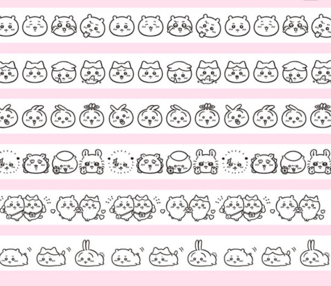 日本Chiikawa x Coro-re 滾輪式轆轆印章 - 團隊系列: 三人組