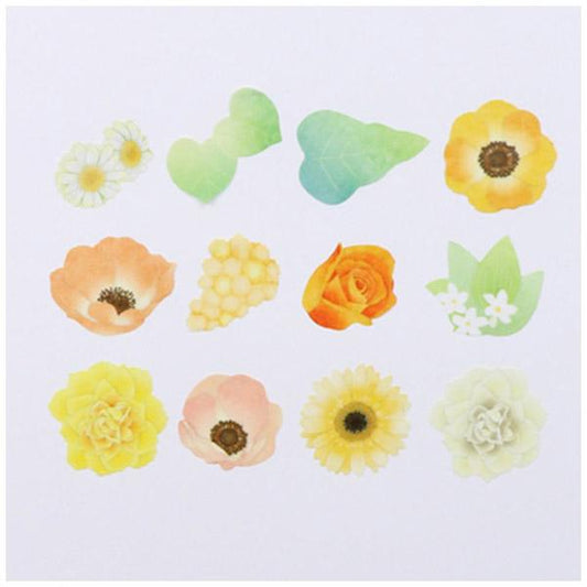 日本bande 粒粒和紙貼紙 - 花卉圖鑑
