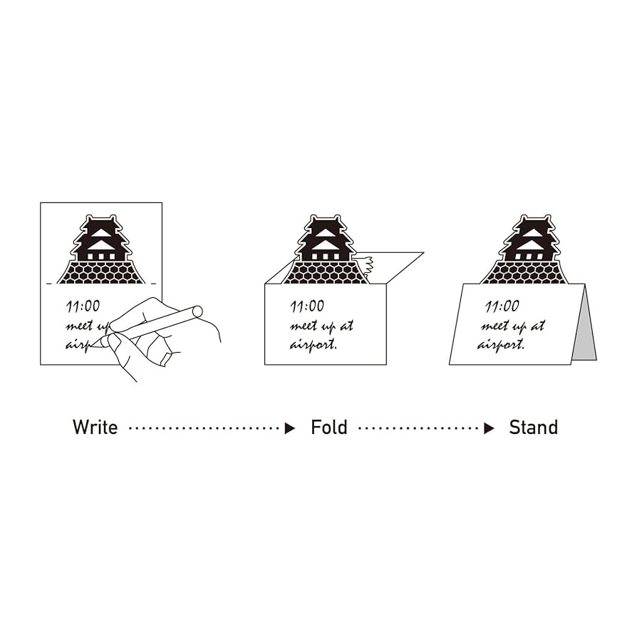 日本Marumo 可站式3D 便條簿 - 富士山 (80張)