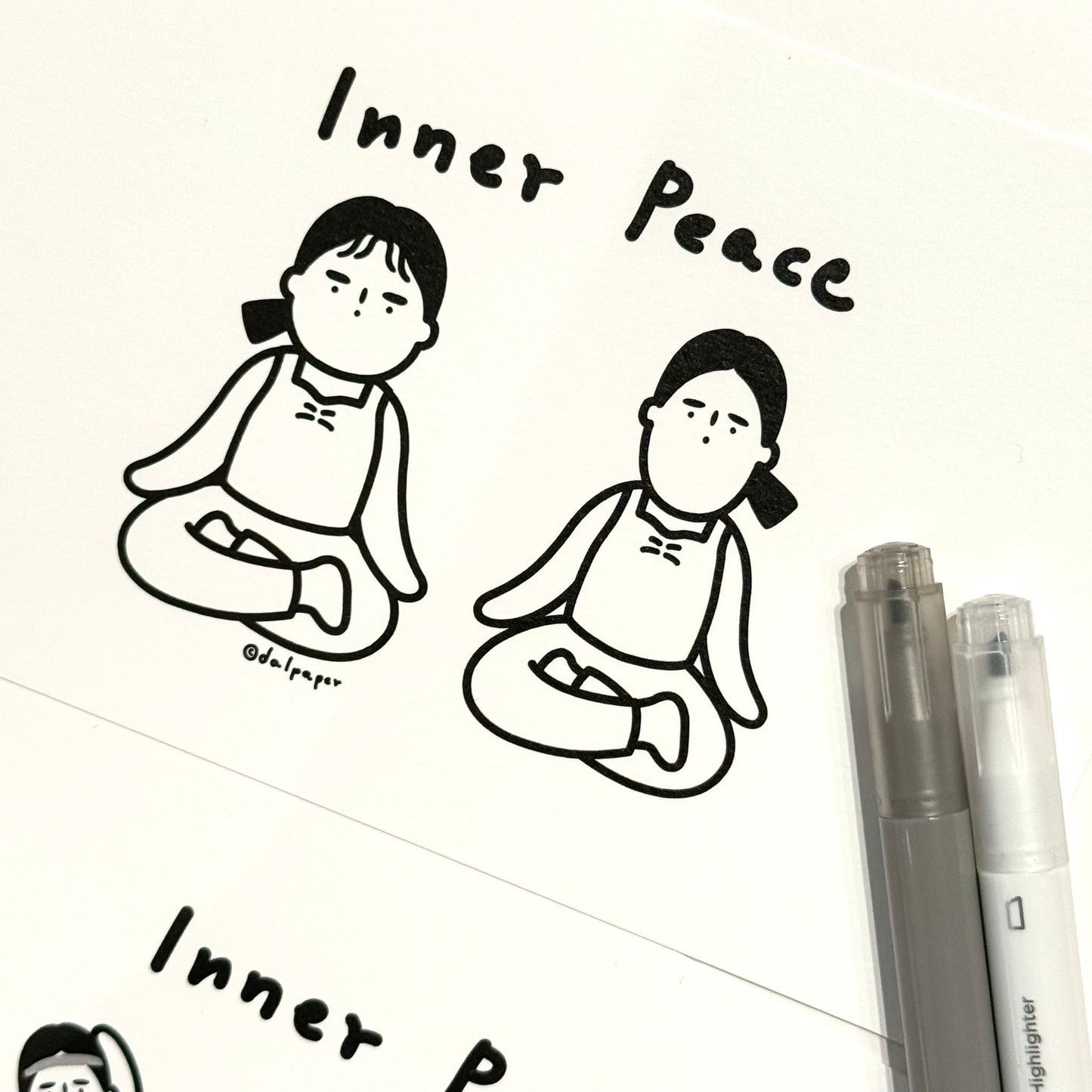 韓國The Paper My Best Friend Collection 卡片 - 我們的瑜珈班 Inner Peace