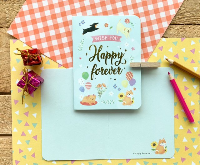 粉彩日記萬用卡 - happy forever