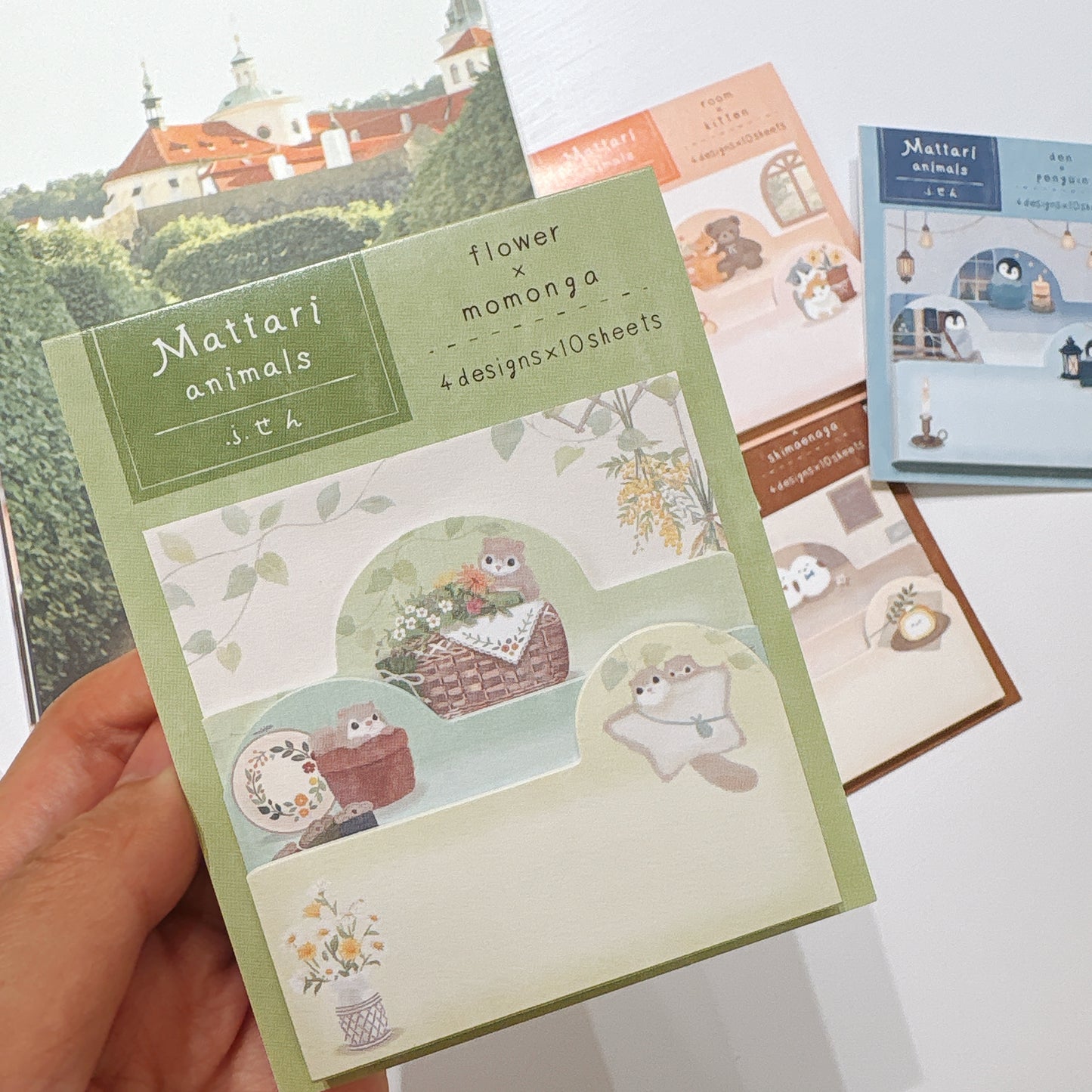 日本可愛動物小店主題便條貼 (4 種尺寸‼️) - 活潑飛鼠的花店