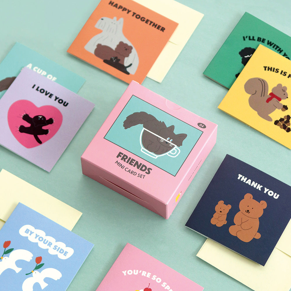 韓國Cherish Moments 盒裝Small Card Sets - Doodle Version ( 一套24張連24 個信封)