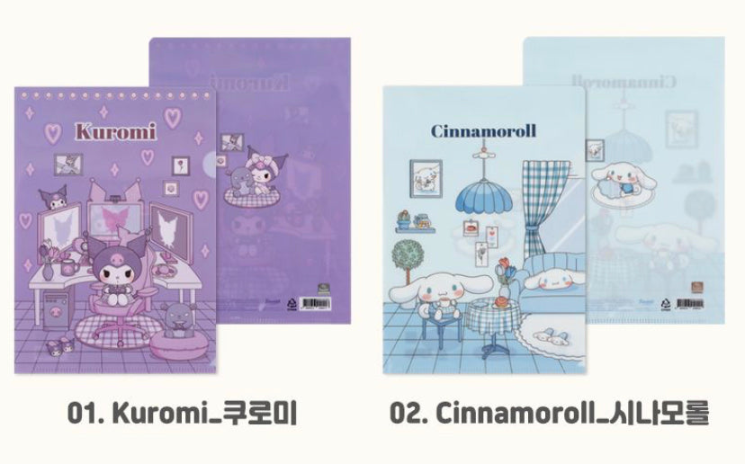 Sanrio Characters My Little Room A4 Folder