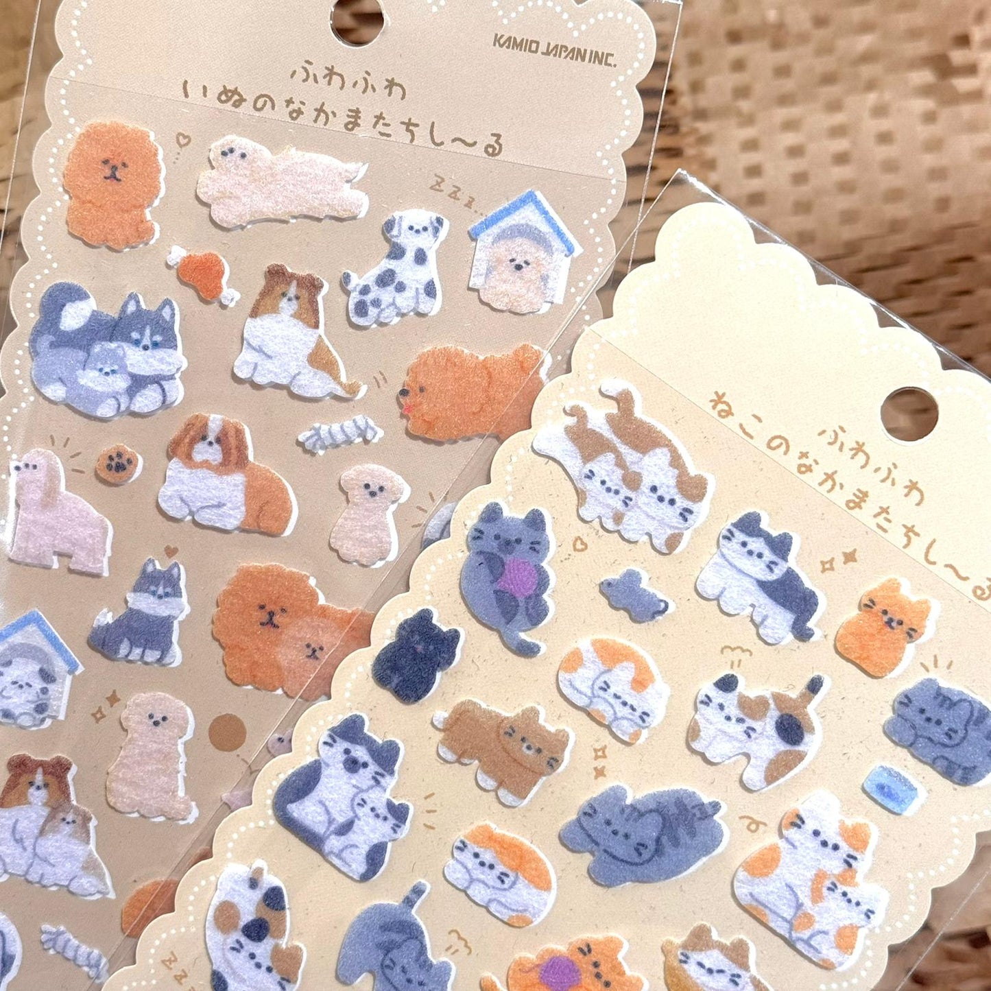 日本毛絨絨ふわふわ系列貼紙 - 狗派🐶🐕🐩🐾🦴