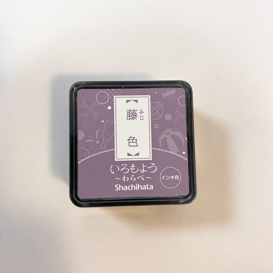 日本Sachihata 迷你方形色染油性印台 - 藤色
