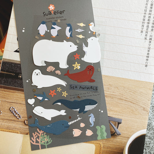 韓國Suatelier 貼紙 - 海洋世界
