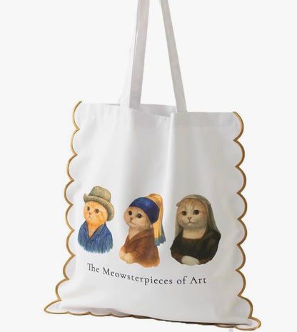 大容量收納‼️ 日本J. Studio 雙面雲朵刺繡Totebag - Meowsterpieces (預購貨品)