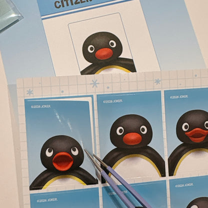 日本企鵝家族Pingu 証件相 貼紙