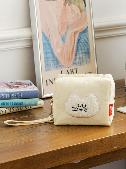 韓國Romane Mogry 貓咪 Square Pouch - 4 色選擇  * [預購貨品，下單後14天出貨]