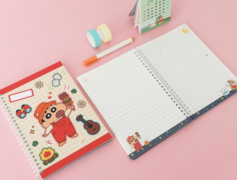 Crayon Shinchan 蠟筆小新系列 A5 圈圈筆記簿  - 橫線 * [預購貨品，下單後14天出貨]