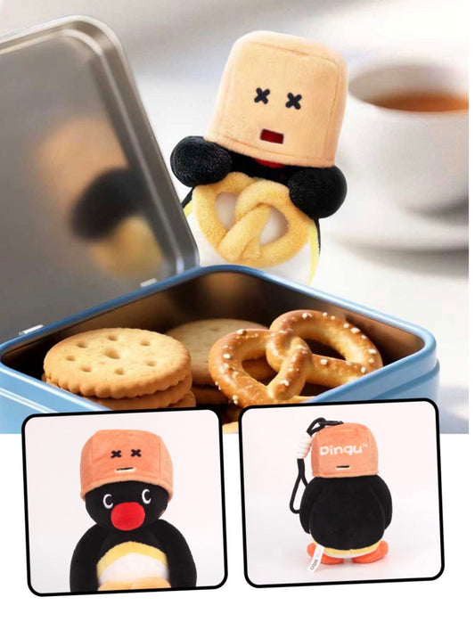 韓國企鵝家族Pingu Collection 毛公仔匙扣 - 小偷Pingu [預購貨品，下單後14天出貨]
