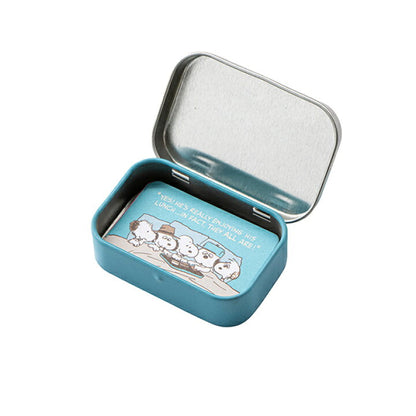 日本 Snoopy & Family 小鐵盒貼紙Set- 內有：36張貼紙