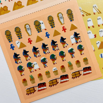 日本Kamio 細細粒手帳貼紙 - 埃及有什麼？