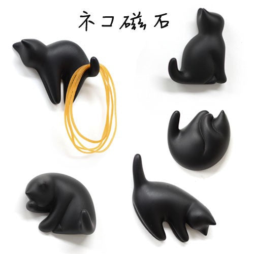 日本可愛的小貓咪剪影磁石 (以及實用的小尾巴掛勾）