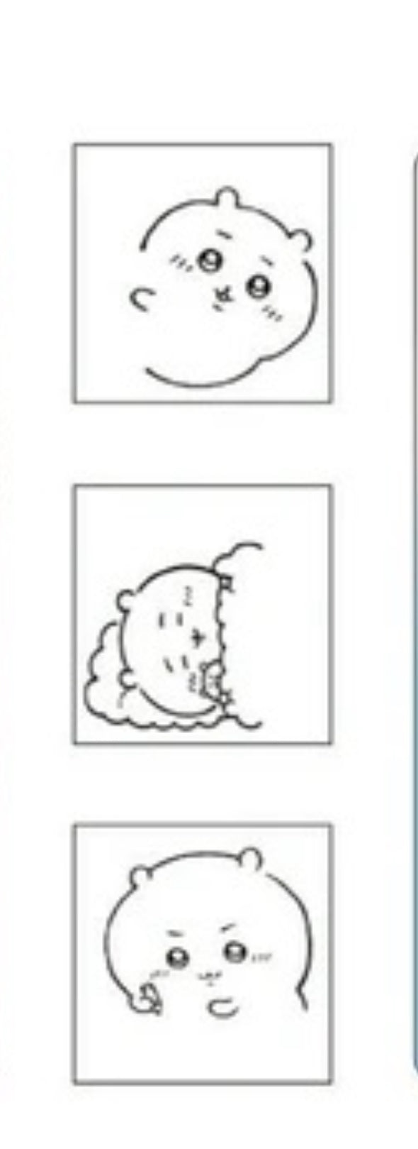 自帶墨水· 無需印台 ‼️ 日本サンスター x Chiikawa 三層印章- Hachiware