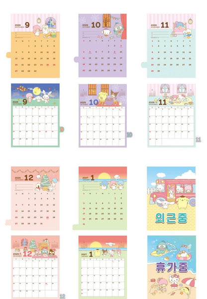 Sanrio My Castle 2026 桌上月曆* [預購貨品，下單後14天出貨]