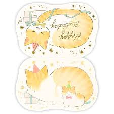 日本NB 貓咪送禮物 : Happy Birthday 生日卡