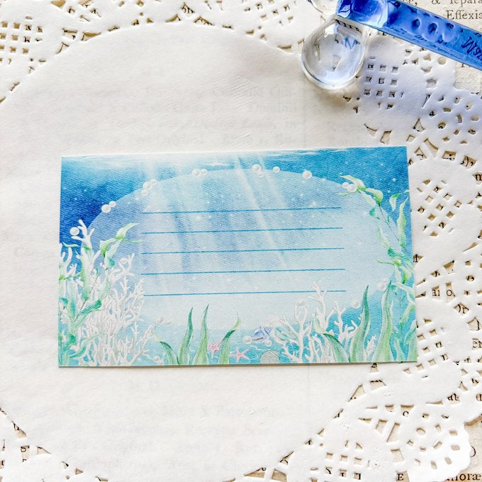 日本Sea Garden Message Card Set - 一套10 張：海洋傳說 [預購貨品］