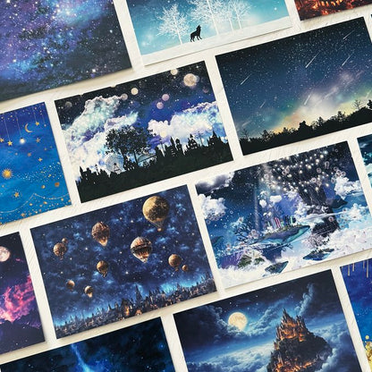 日本Clover R. 星空與夜空之幻想明信片套裝 - 一套21 張入（預購貨品，約兩星期到貨）