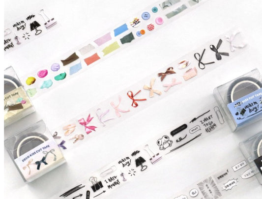 韓國Deco Tape 卷裝粒粒手帳貼紙 - 三個款式 (預購貨品)