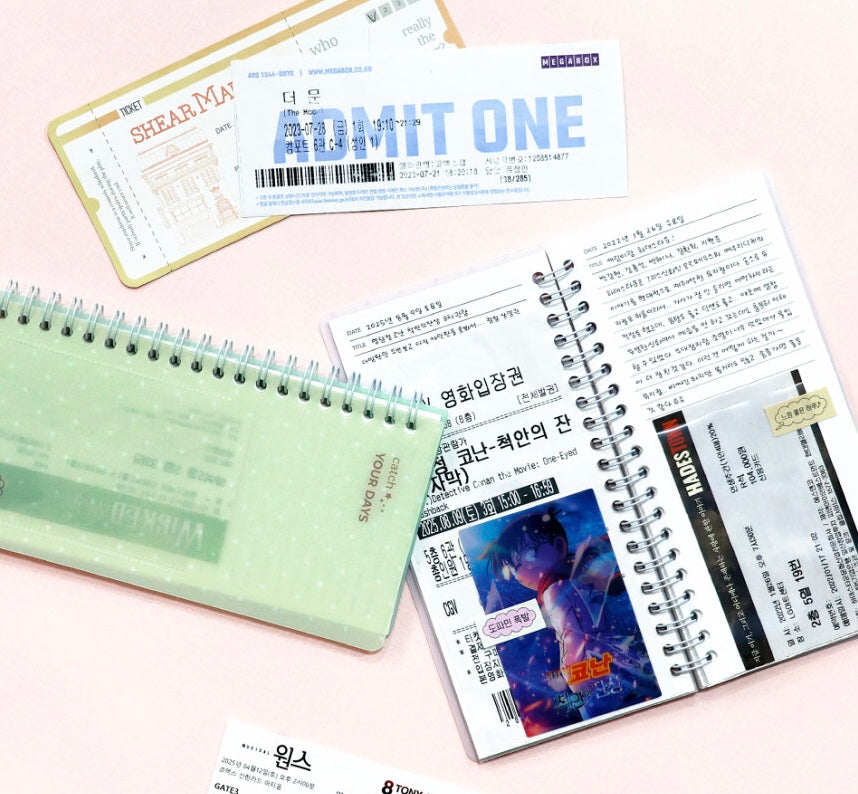 韓國 Catch your days 票劵收納簿 * [預購貨品，下單後14天出貨]